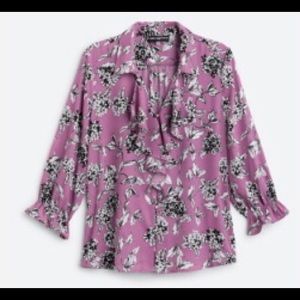 Karl Lagerfeld Paris Floral Blouse L